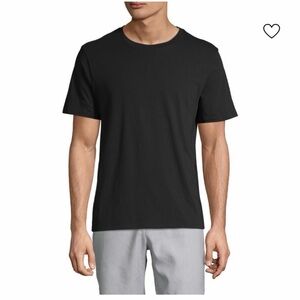 NWT Vince Men's Black Cotton Crewneck T-Shirt Size Large